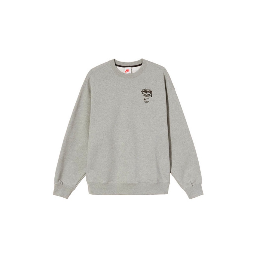 Nike Stussy Crewneck offers Heather Grey Medium