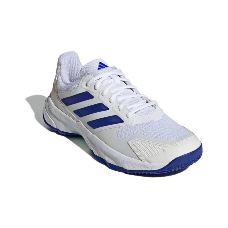 Adidas Courtjam Control 3 Cloud White Lucid Blue Semi Flash Aqua-2