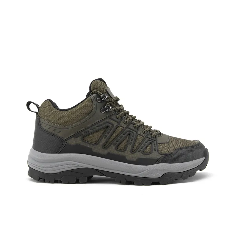 WALKSOUL Hiking / Trekking Shoes Men Mid Top Green-14