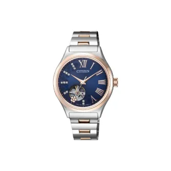 CITIZEN Mechanical Movement Stainless Steel Strap Watch 34mm Women's Watch Blue Dial