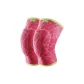 833 Pink Green-Sponge Impact-Resistant Knee Protectors[Sports Impact-Resistant Injury]1 Pair