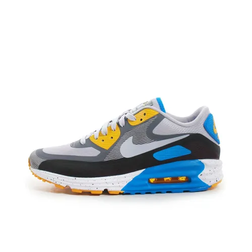 Nike Air Max Lunar Running Shoes Men Low-Top Gray/Blue