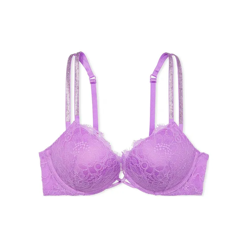 Victoria's Secret PINK VERY SEXY Bombshell Add-2-Cups P-Up Bra/Purple Paradise Bra Women's Purple-0