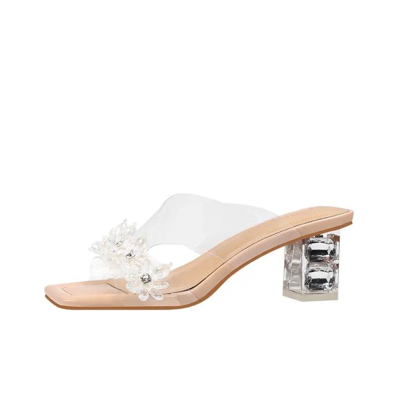 WUDASHU Slide Slippers Women's White-10