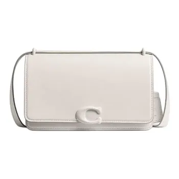 COACH Bandit Cow Leather Crossbody Bag Shoulder Bag Medium Size Women's Pink White