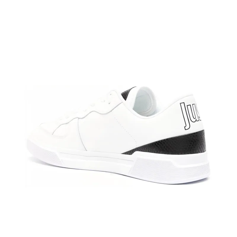 Just Cavalli Logo-patch Leather Sneakers-3