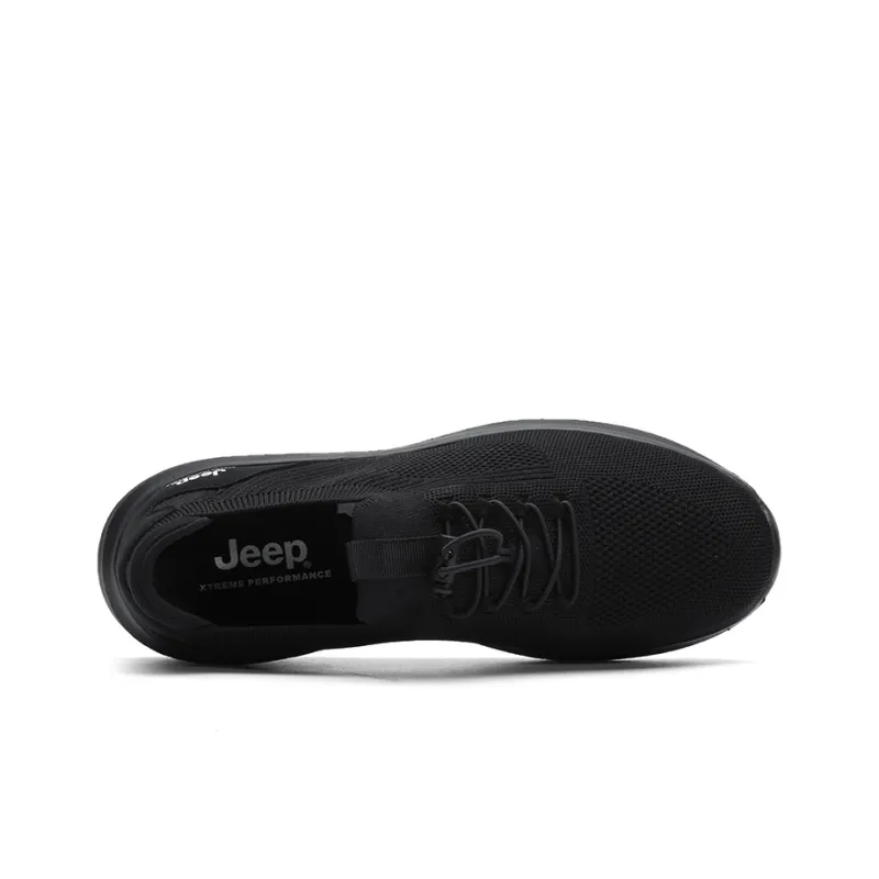 Jeep Wear resistant Lightweight Breathable And Non slip. Low Top Trekking Shoes Men's Black-3