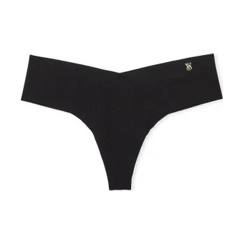 Victoria's Secret PINK Stretch Cotton High-Leg Brief Panty / Black Underpants Women's 1 Pack Black