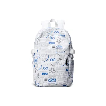 8atheist Polyester Students Backpack Laptop Bag Regular Unisex Starry White