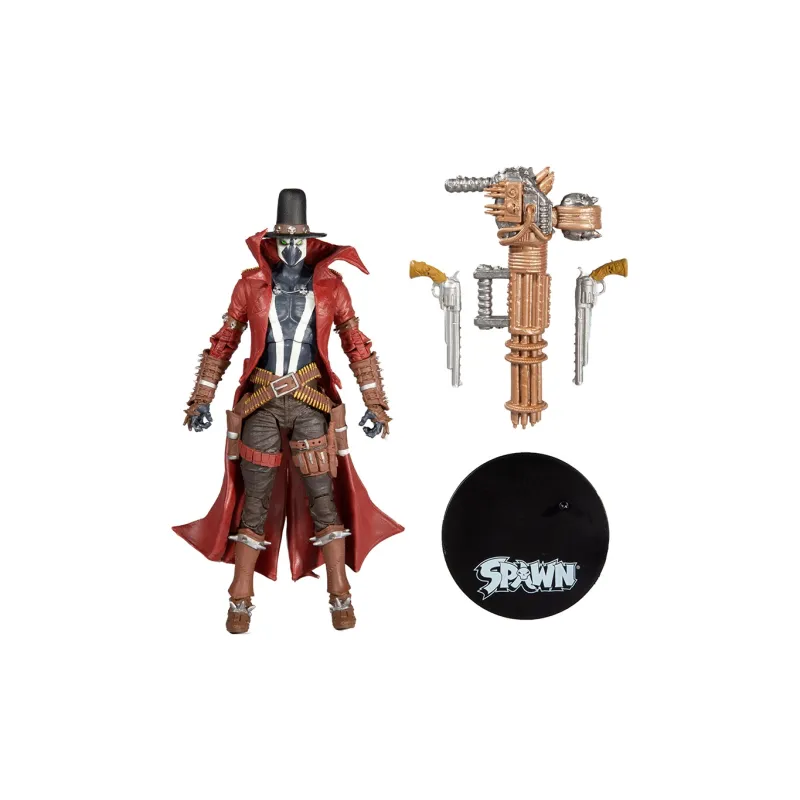 McFARLANE Spawn Second Wave Mechanical Gorilla Female Spawn Dark Redeemer Soul Lasher Gatling Denim Action Figures-16