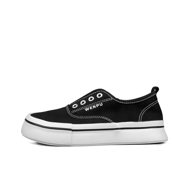 WENPU Anti-Slip Wear-Resistant Breathable Lightweight Low-Top Canvas Shoes Women's-12