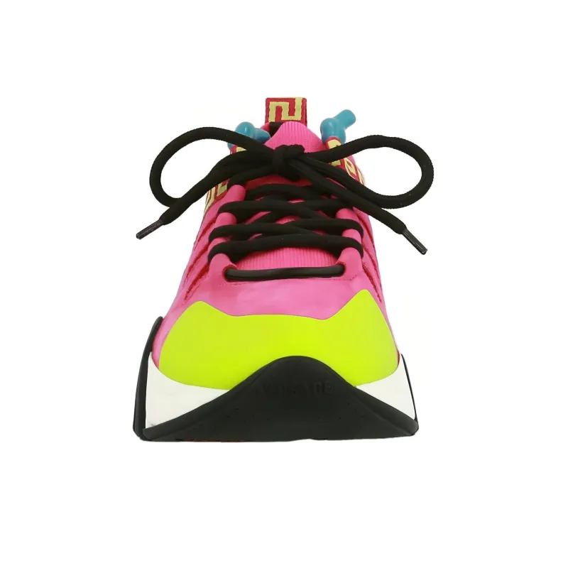 VERSACE Squalo Knit Pink Green Women's-3