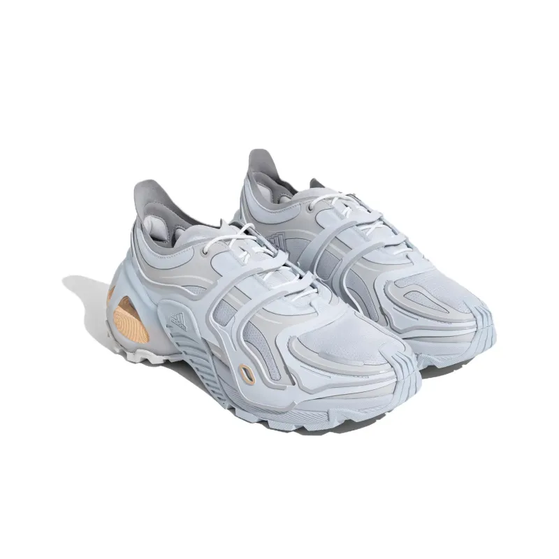 Adidas Cushioning Anti Slip And Wear Resistant Low Top Casual Running Shoes Unisex Blue Gray White-2