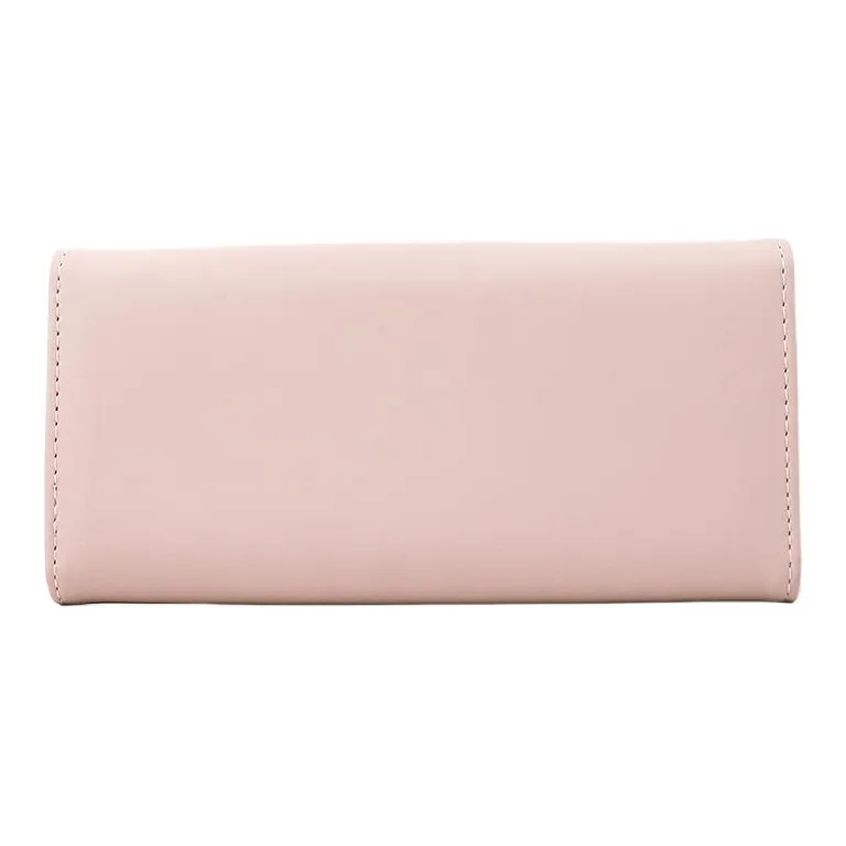 VINEY Cow Leather Coin Purse Wallet Bag Trumpets Women's Pink-1
