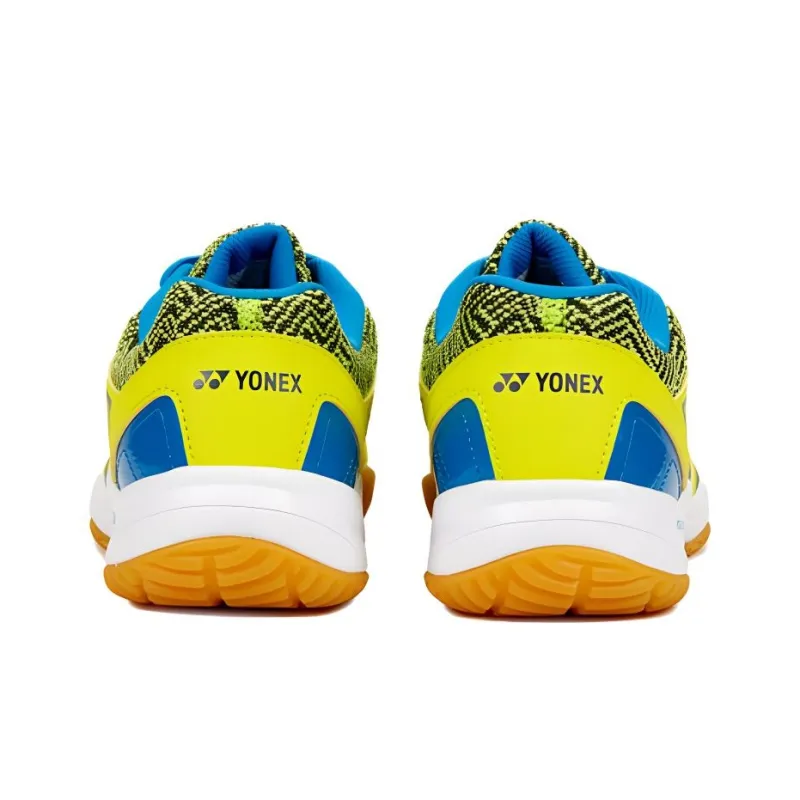YONEX Cushioned Slip Resistant Low Top Badminton Shoes Unisex Yellow Blue-2