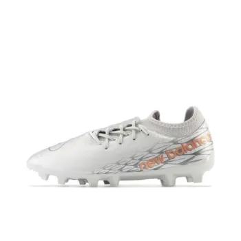 New Balance Furon V7 HG Rubber Short Studs Anti Slip Wear Resistant Soccer Shoes Unisex White