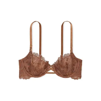 Victoria's Secret PINK DREAM ANGELS Wicked Unlined Boho Floral Ey Be Bra/C Bra Women's Caramel