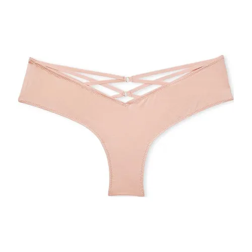 Victoria's Secret VERY SEXY Strappy Back High Leg Cheeky Panty/ Underpants Women's 1 Pack Nude