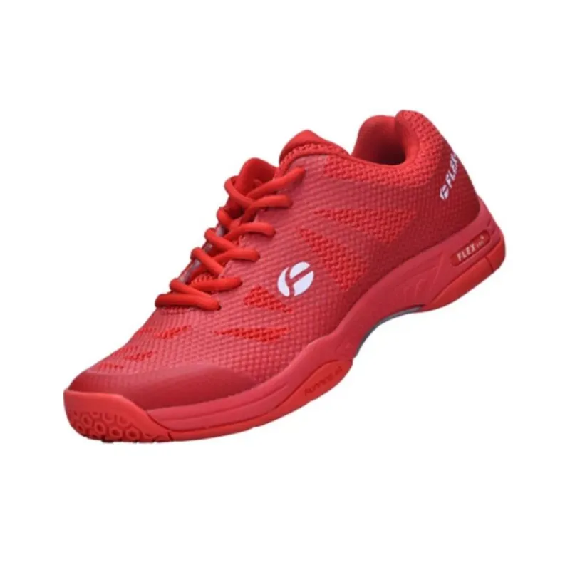 FLEX PRO Anti-Slip And Wear-Resistant Breathable Low-Top Badminton Shoes Unisex Red-2
