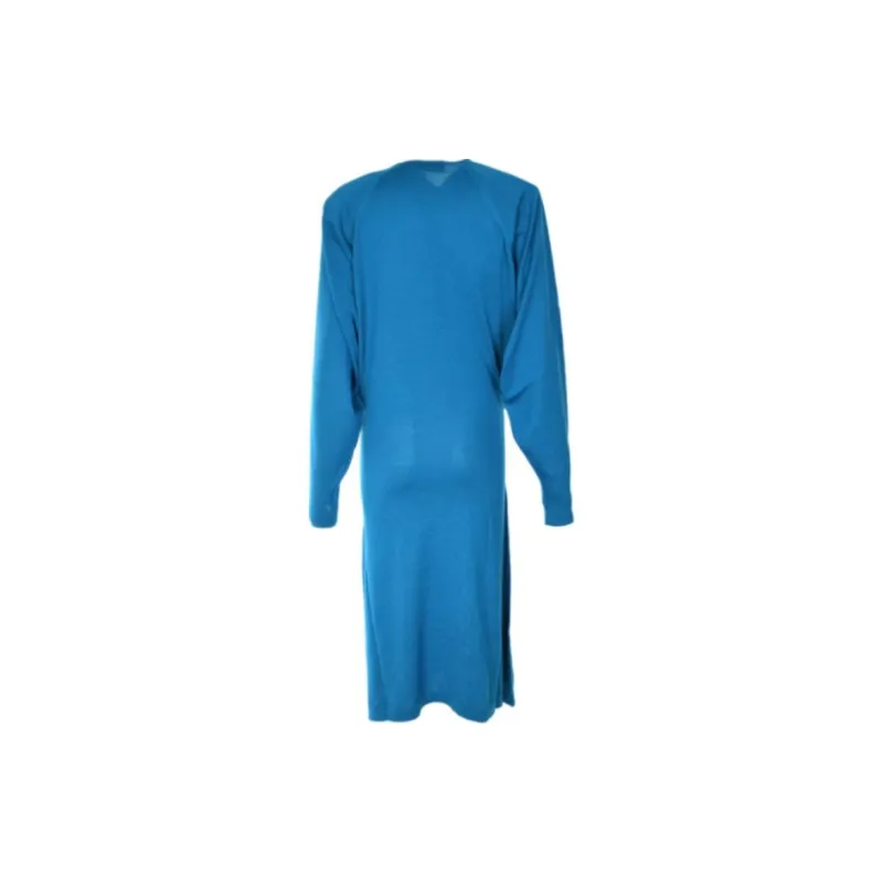 The Attico Atwell Wool Midi Wrap Dress-1