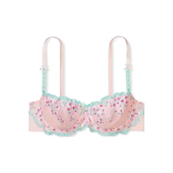 Victoria's Secret PINK DREAM ANGELS Wicked Unlined Boho Floral Ey Be Bra/B Bra Women's Pink