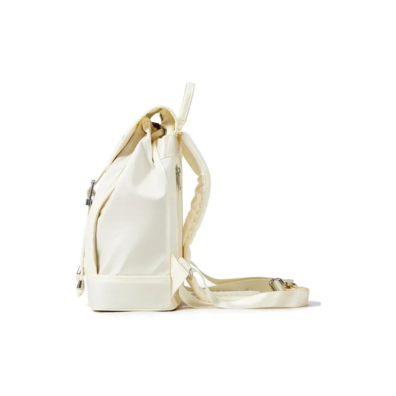 NANACREW Fabric Bucket Bag Backpack Regular Women's Black/Ecru/Burgundy-11
