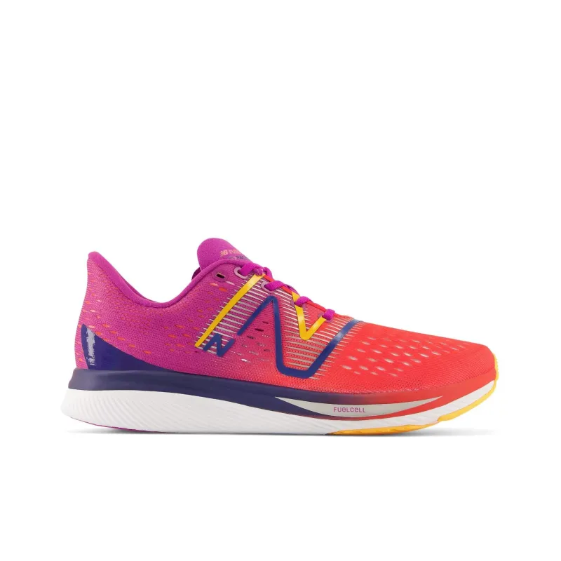 New Balance FuelCell SuperComp Pacer Shock Absorbers Low Top Running Shoes Women's Red Purple Color-1