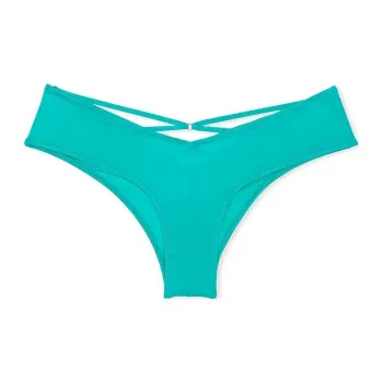 Victoria's Secret VERY SEXY Strappy Back High Leg Cheeky Panty/AS Underpants Women's 1 Pack Spring Cyan