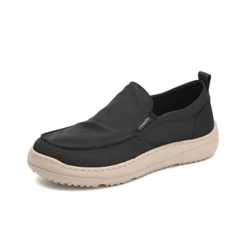 OCEANIA ROO Large Australian Kangaroo Cushioning Height Increasing Slip-Resistant Low-Top Skateboard Shoes Men's Black