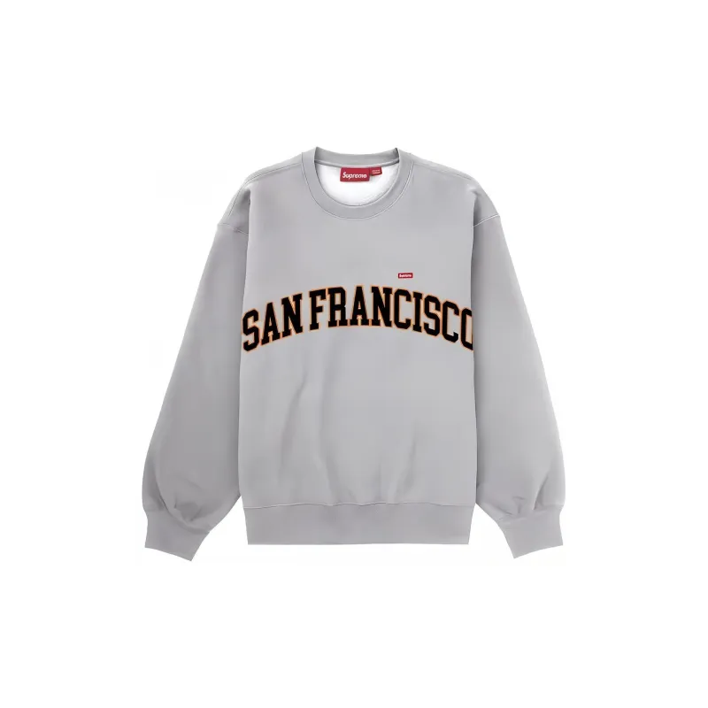 Supreme San Francisco Shop Small Box Crewneck New York-Ash Grey M 
