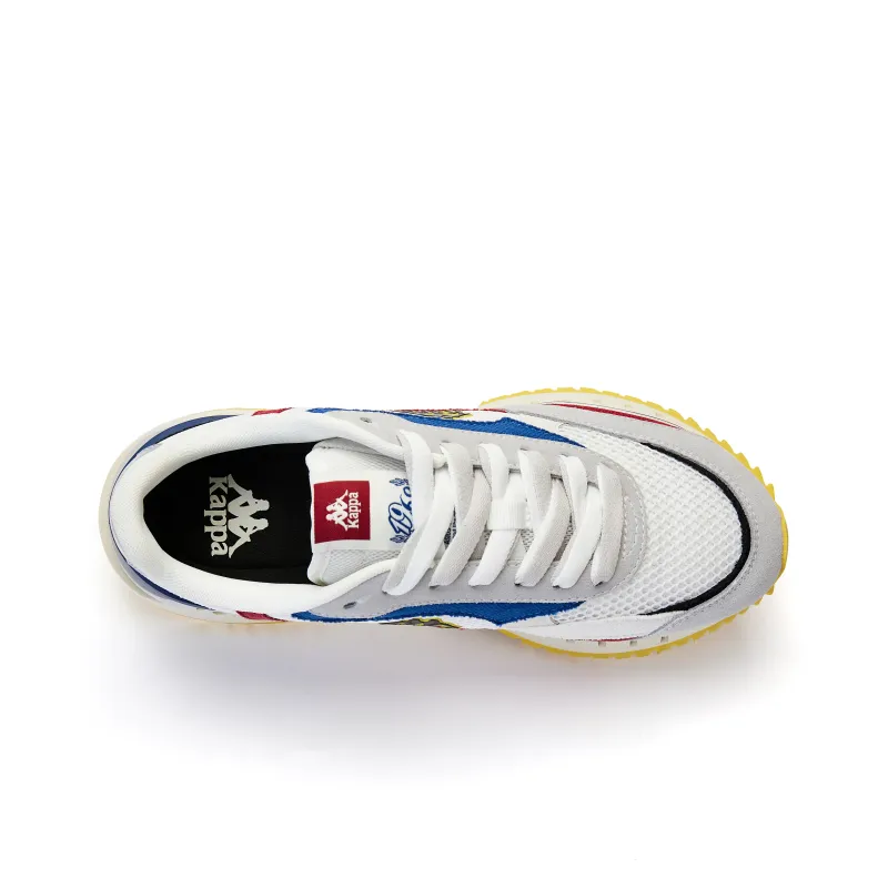 Kappa Cushioned Slip Resistant Support Low Top Casual Running Shoes Unisex White Red-2