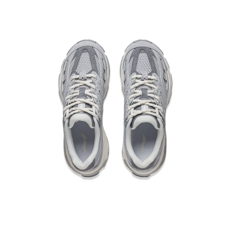 LiNing Twenty Mountains Cushioning Anti-Slip And Wear-Resistant Low-Top Casual Shoes Men's Gray Gravel-3