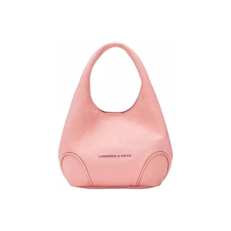 Laurence & Chico Top Grain Cow Leather Handbag Medium Size Women's Dusty Pink-0