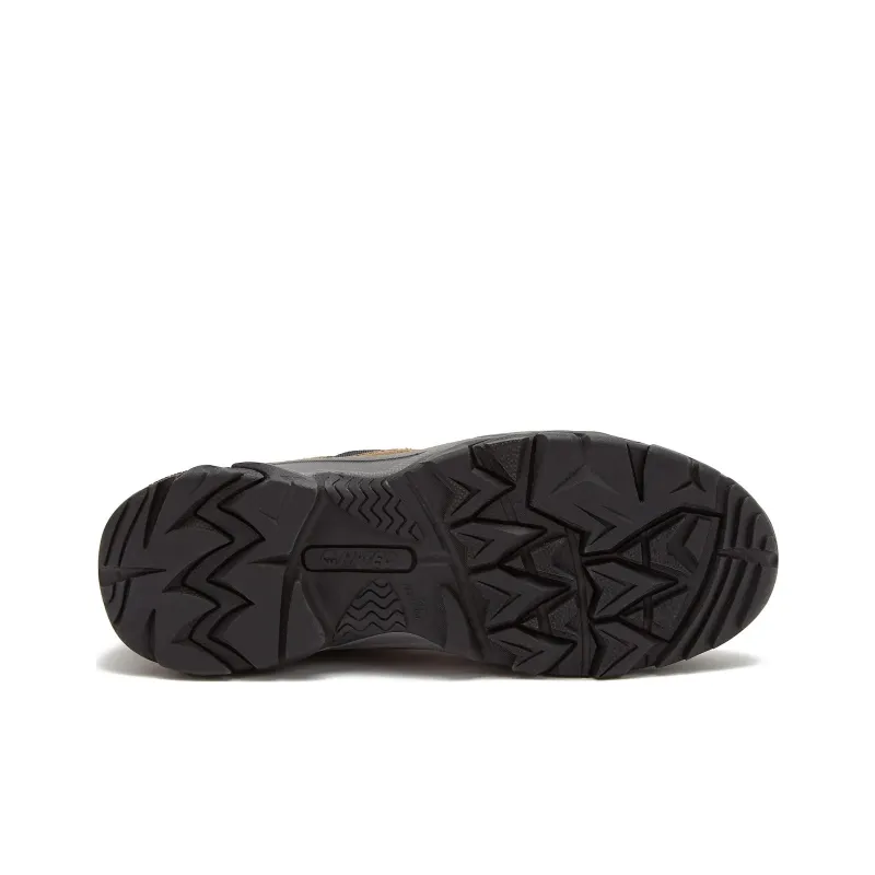 HI-TEC Ravus Mid WP Anti-Slip Wear-Resistant Mid-Top Outdoor Shoes Men's Black Brown-4