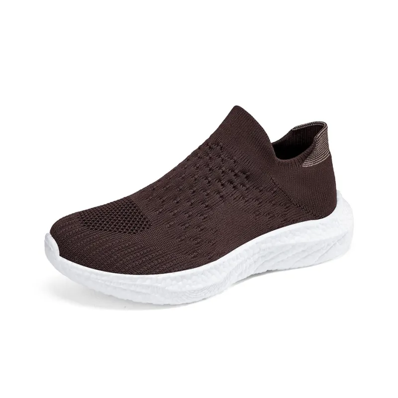SENGUIBUCK Casual Shoes Men Low Top Black White/All Black/Coffee-7