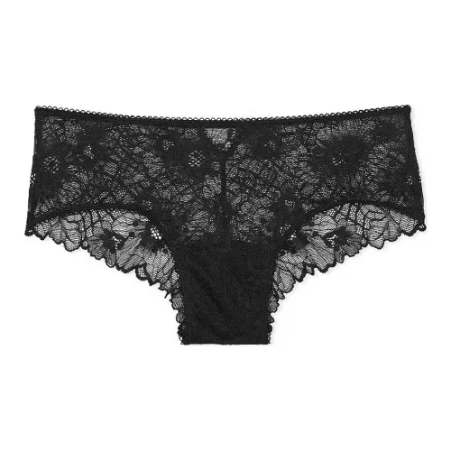 Victoria's Secret Pink THE LACIE Lace Cheeky Panty / Black Underpants Women's 1 Pack Black