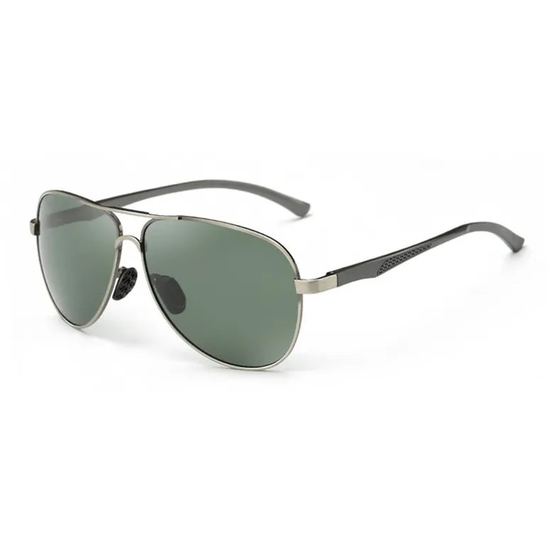 Thunder Pailong Alloy Aluminum Magnesium Alloy Aviator Sunglasses Men's Gold/Gray/Black-2