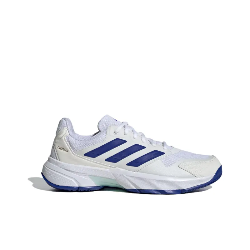 Adidas Courtjam Control 3 Cloud White Lucid Blue Semi Flash Aqua-1