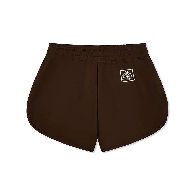 Kappa Casual Shorts Women's Chocolates Dark Brown-1