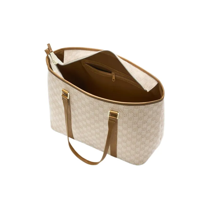 Jordan Polyester Tote Bag Shopping Bag Handbag Shoulder Bag Unisex Brown-4