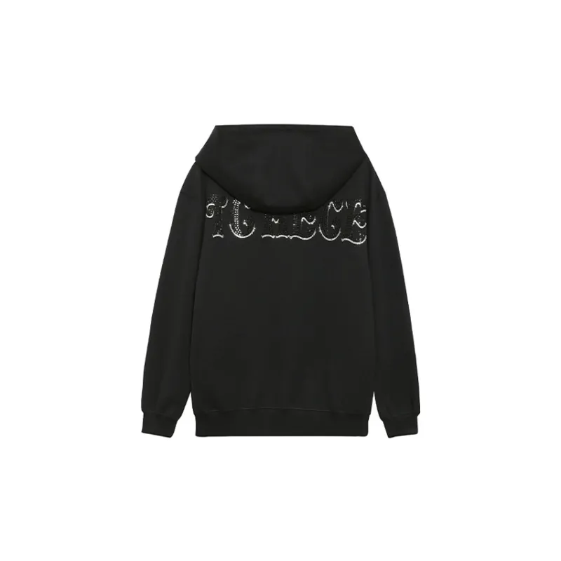 TCH Sweatshirts Unisex Black With Silver Logo-1