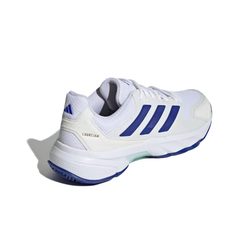 Adidas Courtjam Control 3 Cloud White Lucid Blue Semi Flash Aqua-3