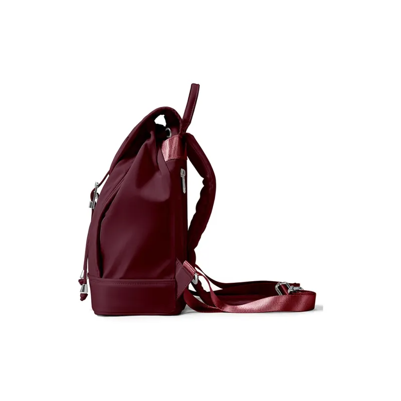 NANACREW Fabric Bucket Bag Backpack Regular Women's Black/Ecru/Burgundy-19
