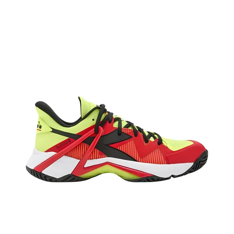 diadora B.Icon 2 AG 'Yellow Fluorescent Fiery Red'-1