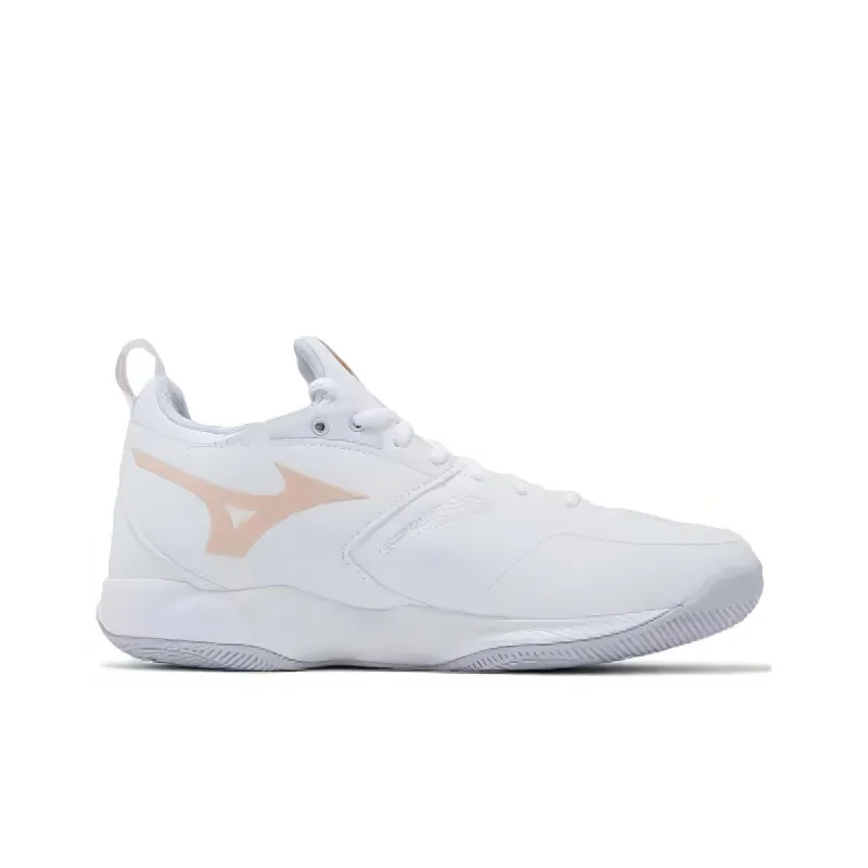 Mizuno Women's Wave Dimension 'White Peach Parfait'-1