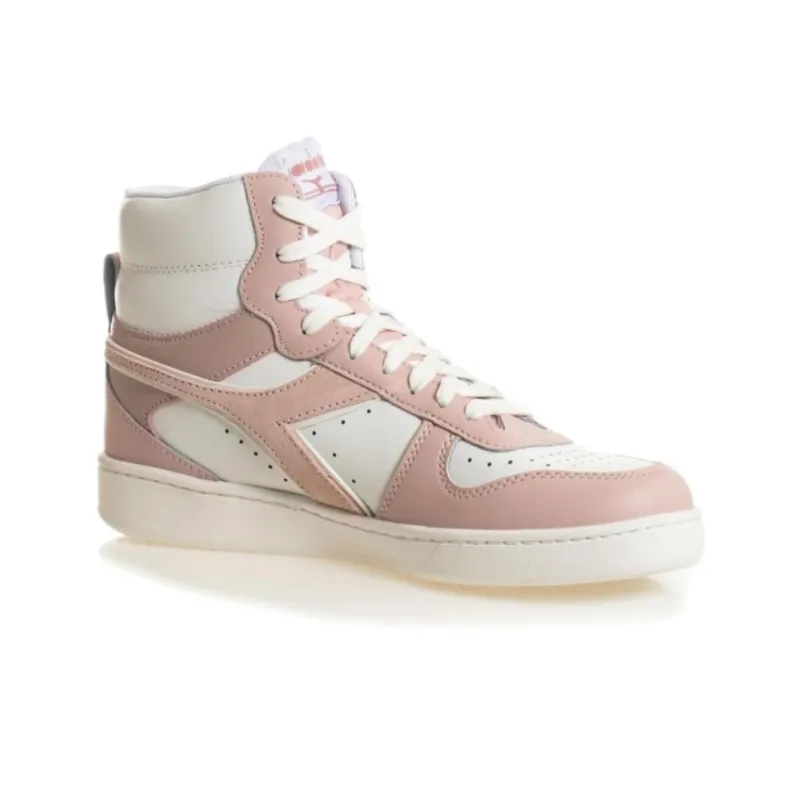diadora Women's Magic Basket Mid 'Peach Whip White'-2