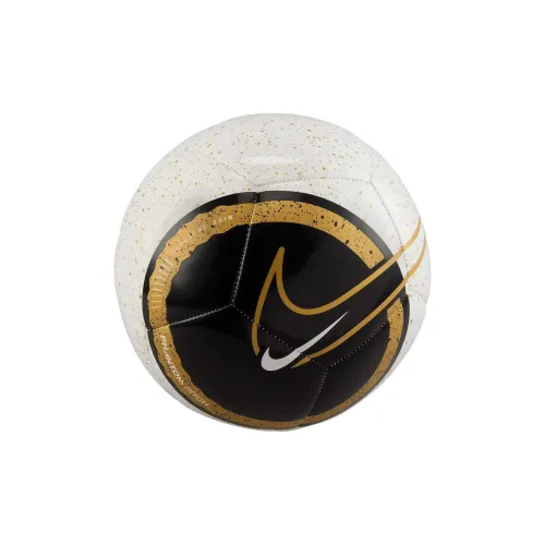 Nike Size 5 Ball Soccer Rubber Unisex White, Black, Sunset Pulse