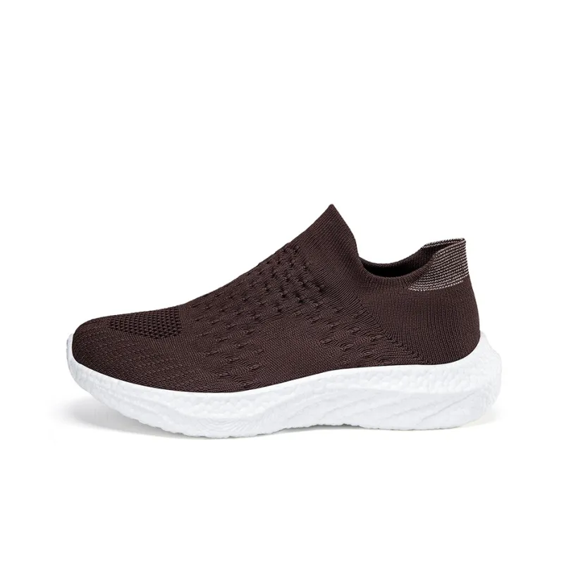 SENGUIBUCK Casual Shoes Men Low Top Black White/All Black/Coffee-8