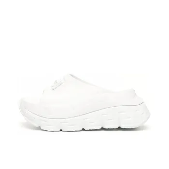 FANSIZHE Rubber Sole Slide Slippers Women's White