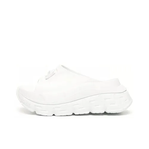 FANSIZHE Rubber Sole Slide Slippers Women's White